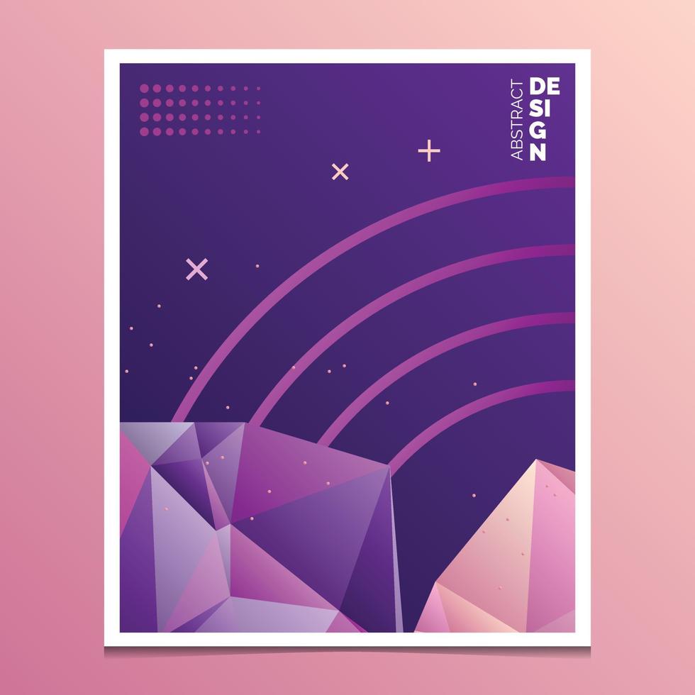 Flyer. Brochure Design Templates. Geometric Triangular Abstract Modern Backgrounds. Mobile Technologies. Applications and Online Services Infographic Concept vector