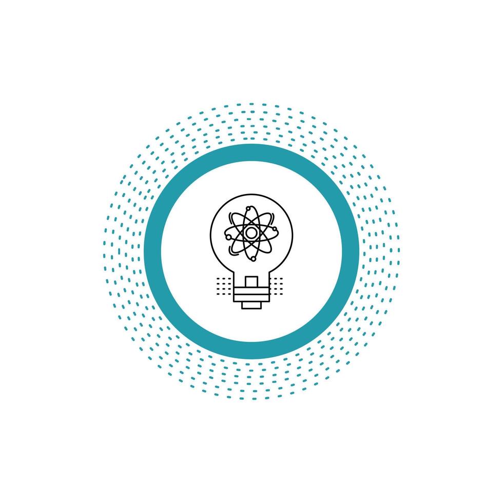 idea. innovation. light. solution. startup Line Icon. Vector isolated illustration