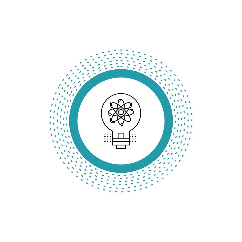 idea. innovation. light. solution. startup Line Icon. Vector isolated illustration