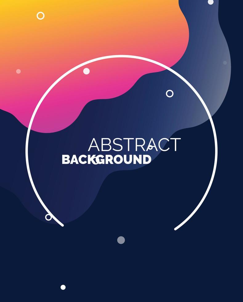 Gradient abstract shapes cover collection vector