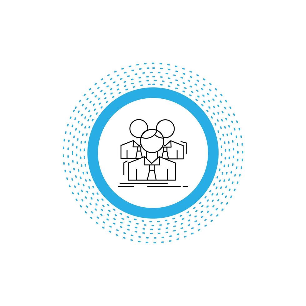 Team. teamwork. Business. Meeting. group Line Icon. Vector isolated illustration