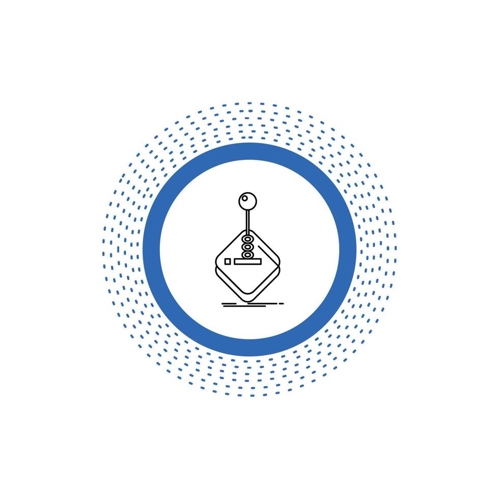 arcade. game. gaming. joystick. stick Line Icon. Vector isolated illustration