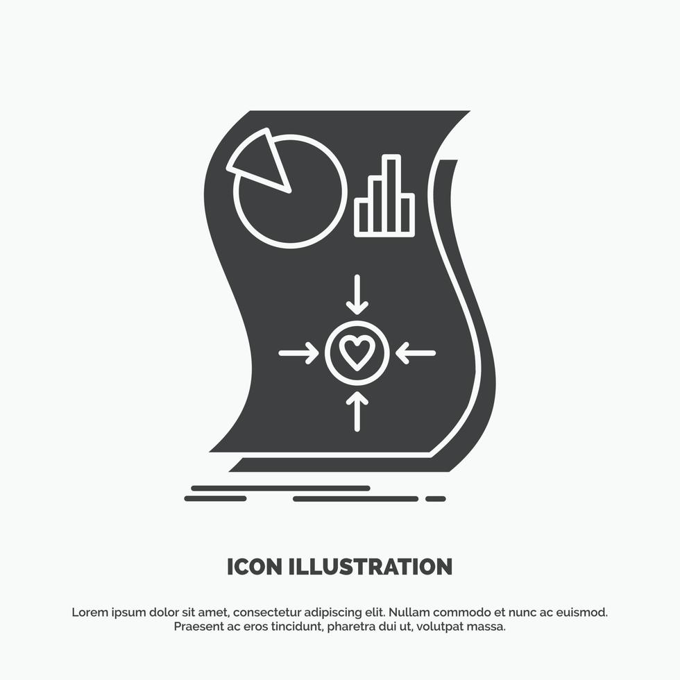 Estimation. love. relationship. response. responsive Icon. glyph vector gray symbol for UI and UX. website or mobile application