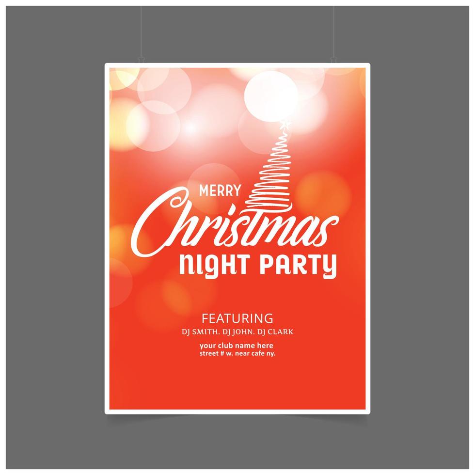 Christmas card design with elegant design and creative background vector