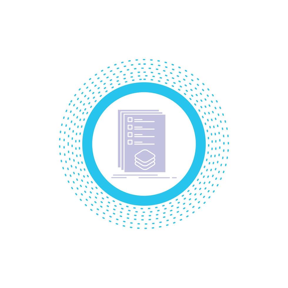 Categories. check. list. listing. mark Glyph Icon. Vector isolated illustration