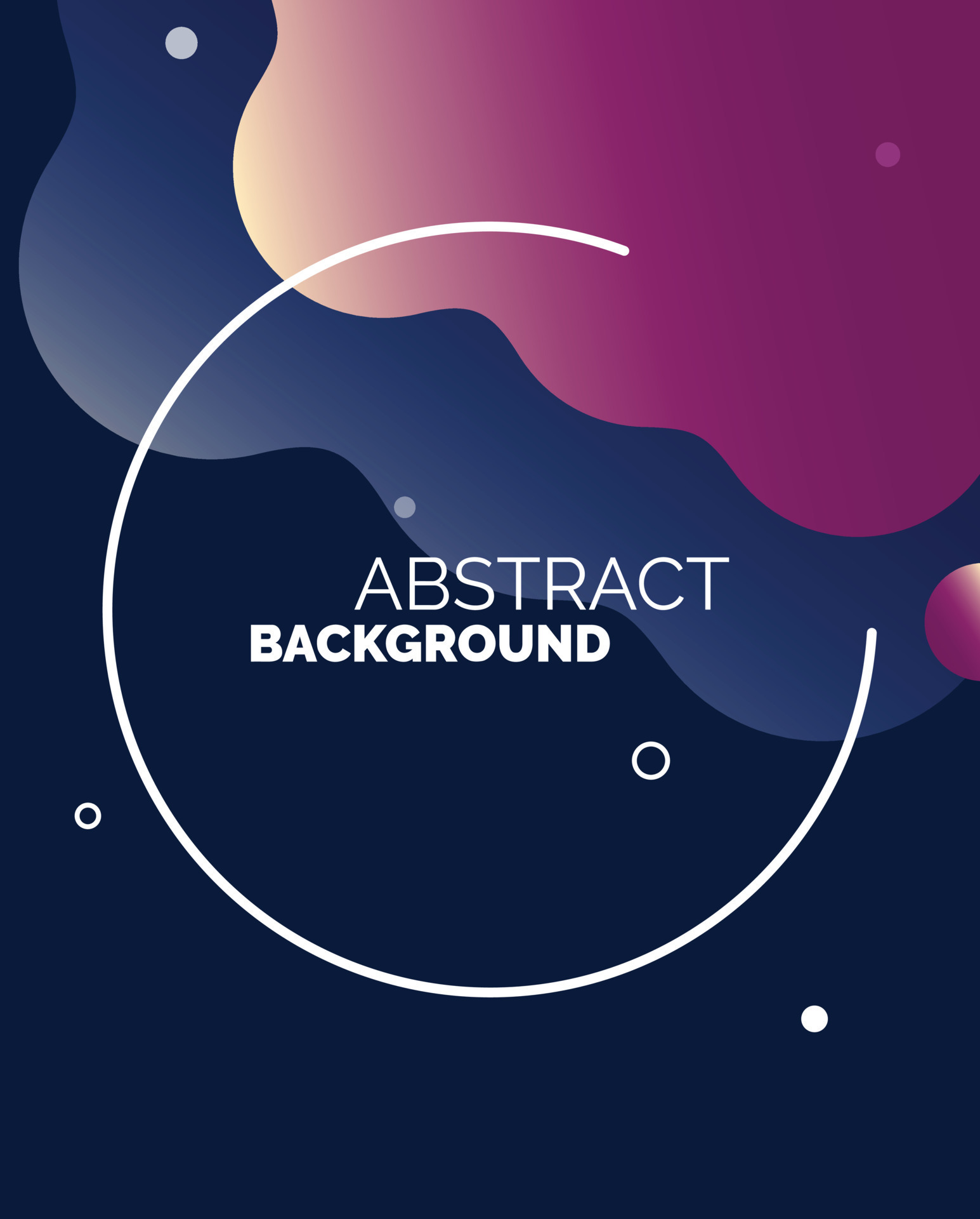 Gradient liquid shapes abstract covers vector collection. Colorful