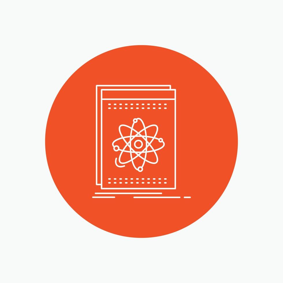 Api. application. developer. platform. science White Line Icon in Circle background. vector icon illustration