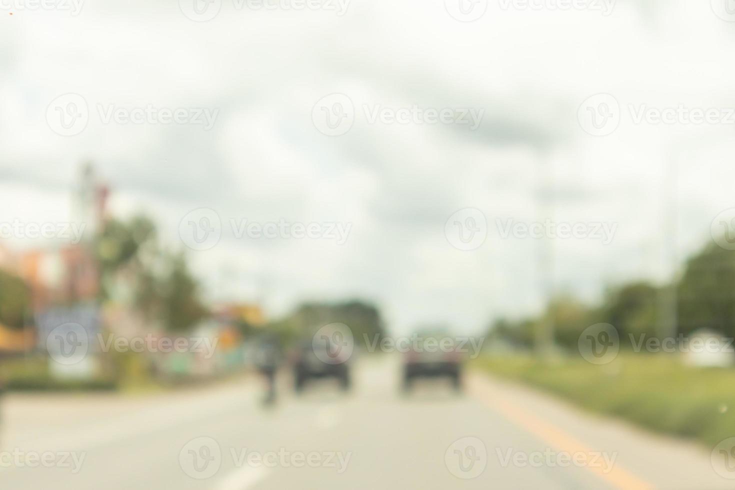 Abstract street city road blurred background photo