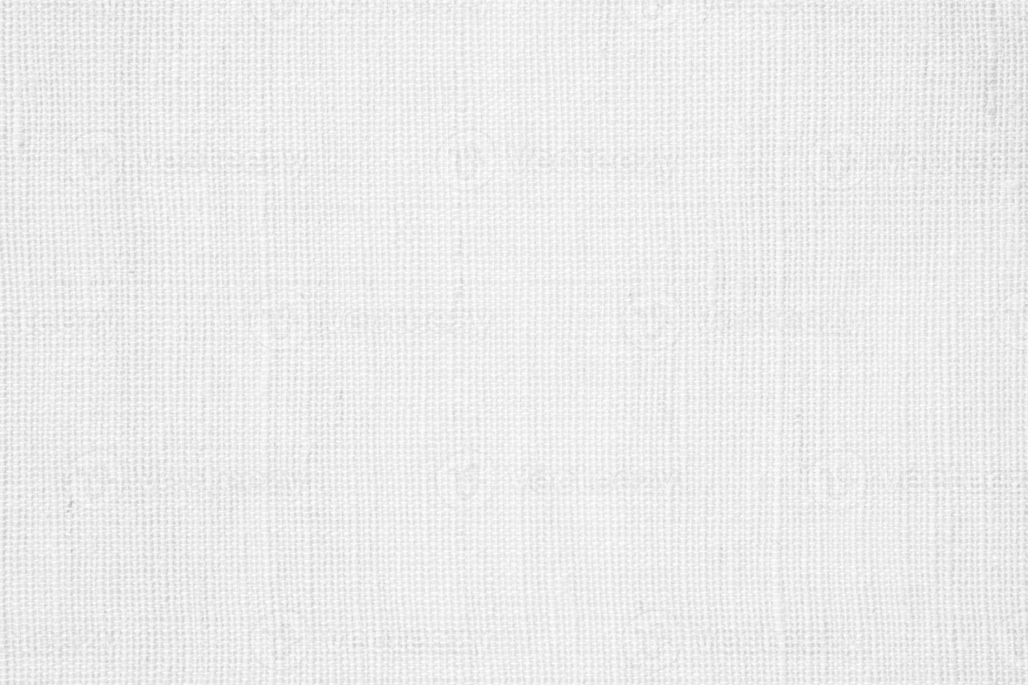 White linen canvas fabric texture background photo
