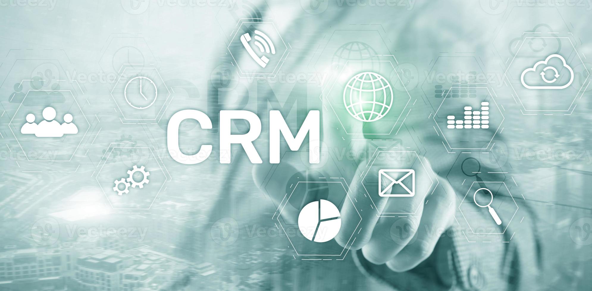 Business Customer CRM Management Analysis Service Concept. Relationship Management. photo