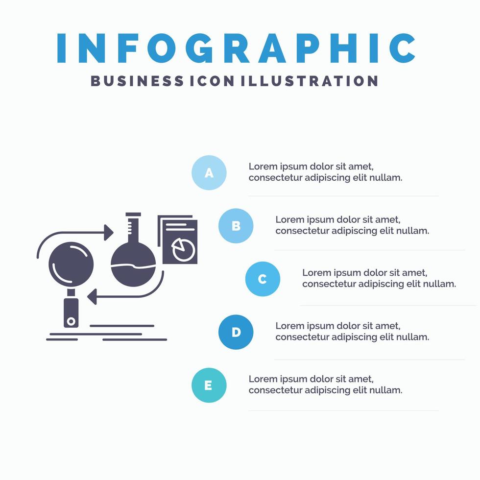 Analysis. business. develop. development. market Infographics Template for Website and Presentation. GLyph Gray icon with Blue infographic style vector illustration.