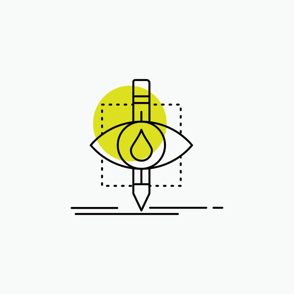 Ecology. monitoring. pollution. research. science Line Icon vector