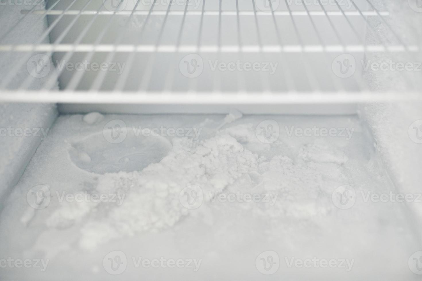 Ice buildup in freezer. photo