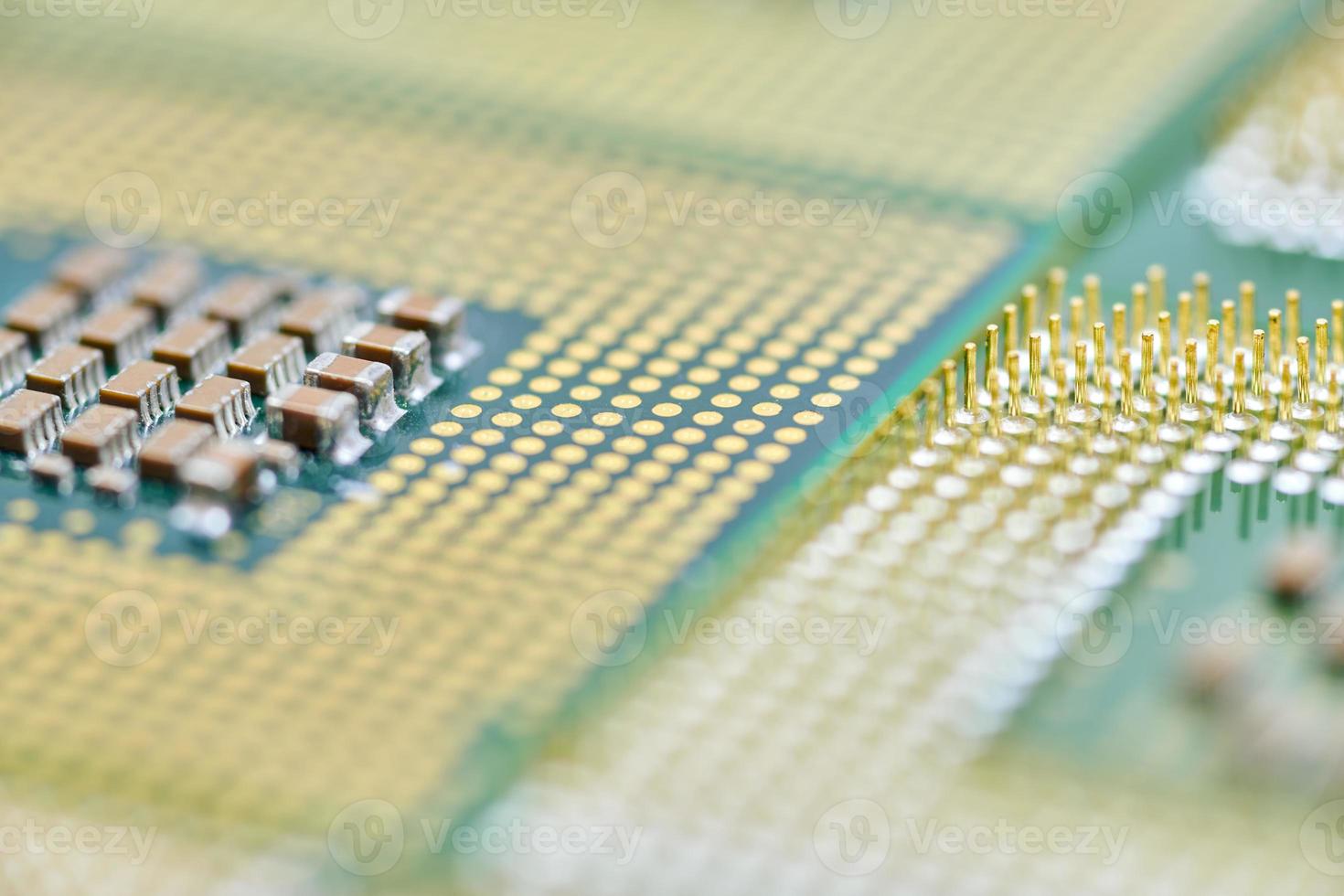 CPU, central processor unit, isolated background. photo