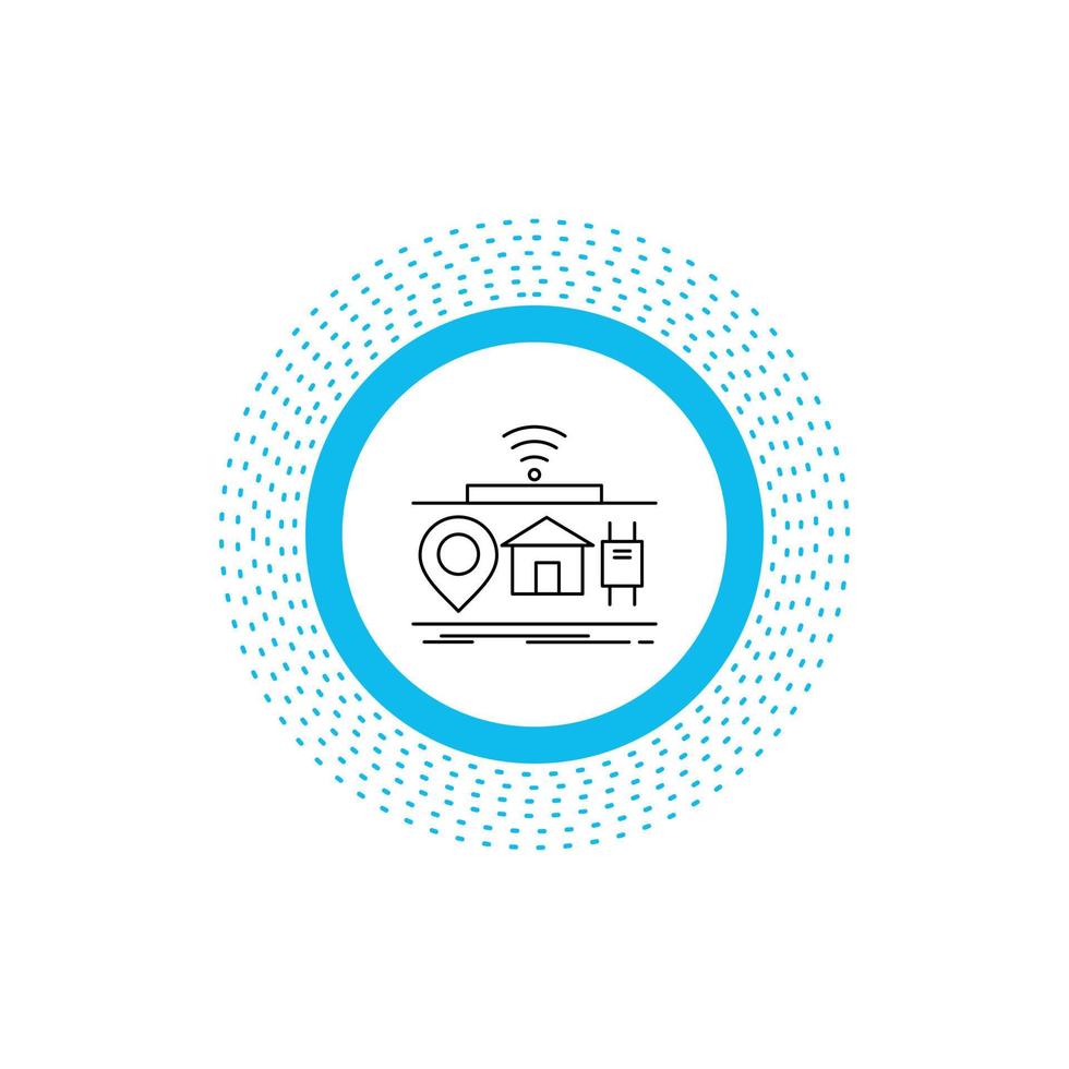 IOT. gadgets. internet. of. things Line Icon. Vector isolated illustration