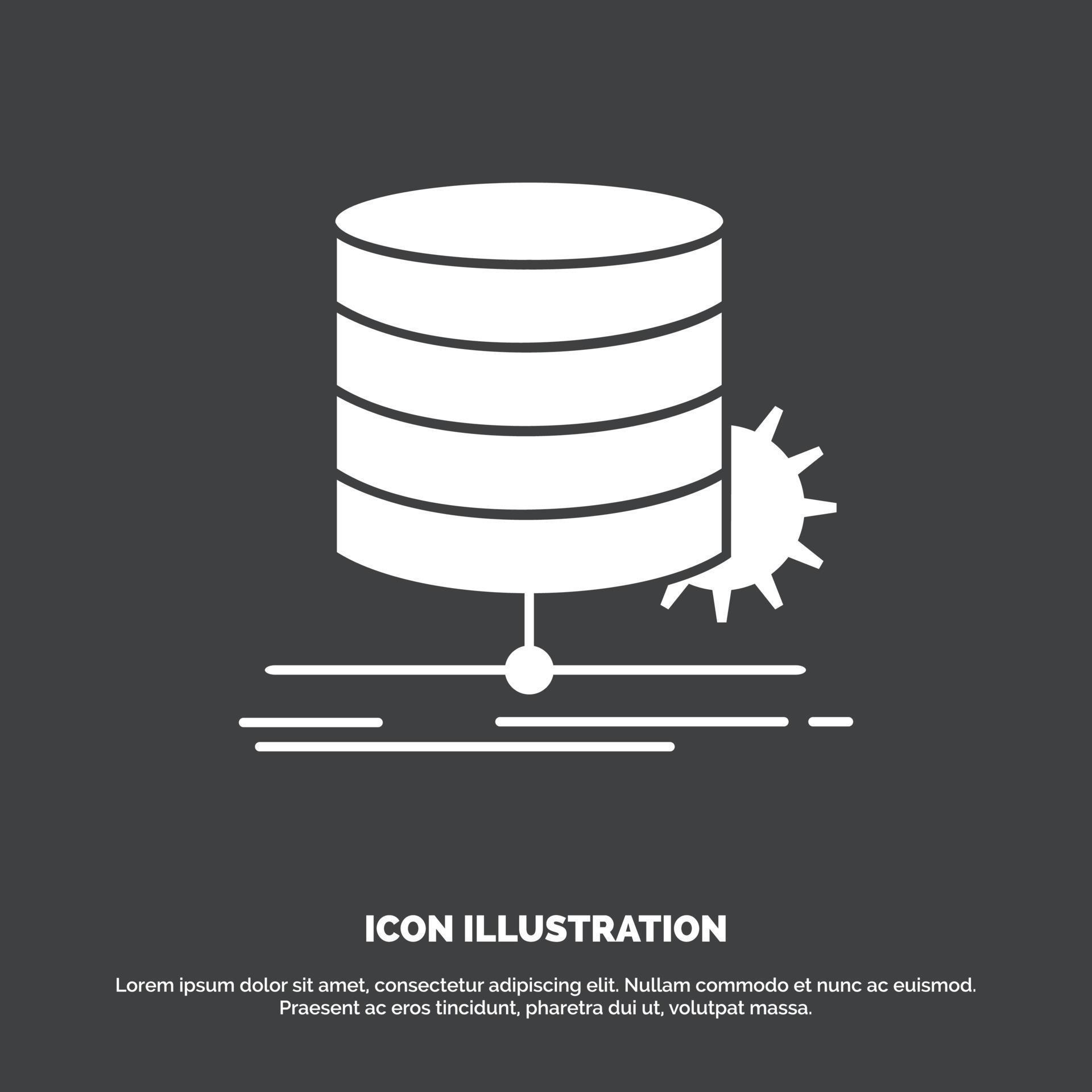Algorithm. chart. data. diagram. flow Icon. glyph vector symbol for UI ...