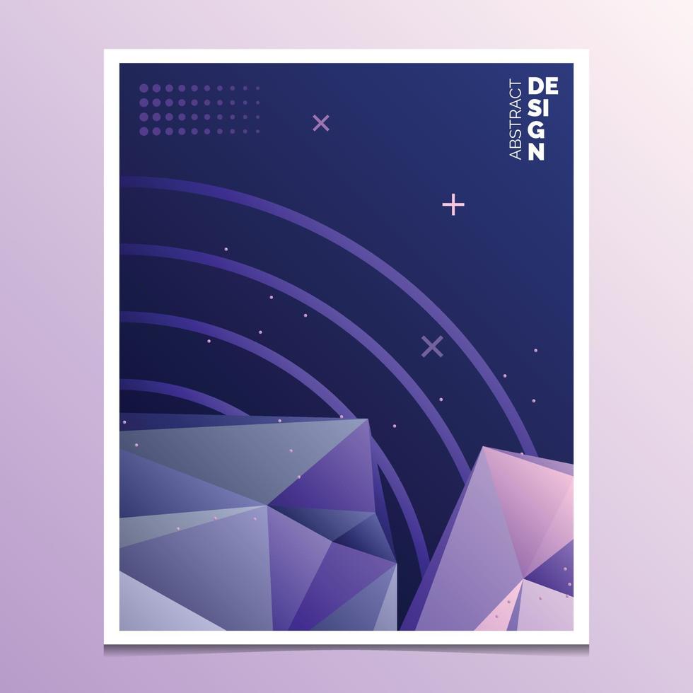 Flyer. Brochure Design Templates. Geometric Triangular Abstract Modern Backgrounds. Mobile Technologies. Applications and Online Services Infographic Concept vector