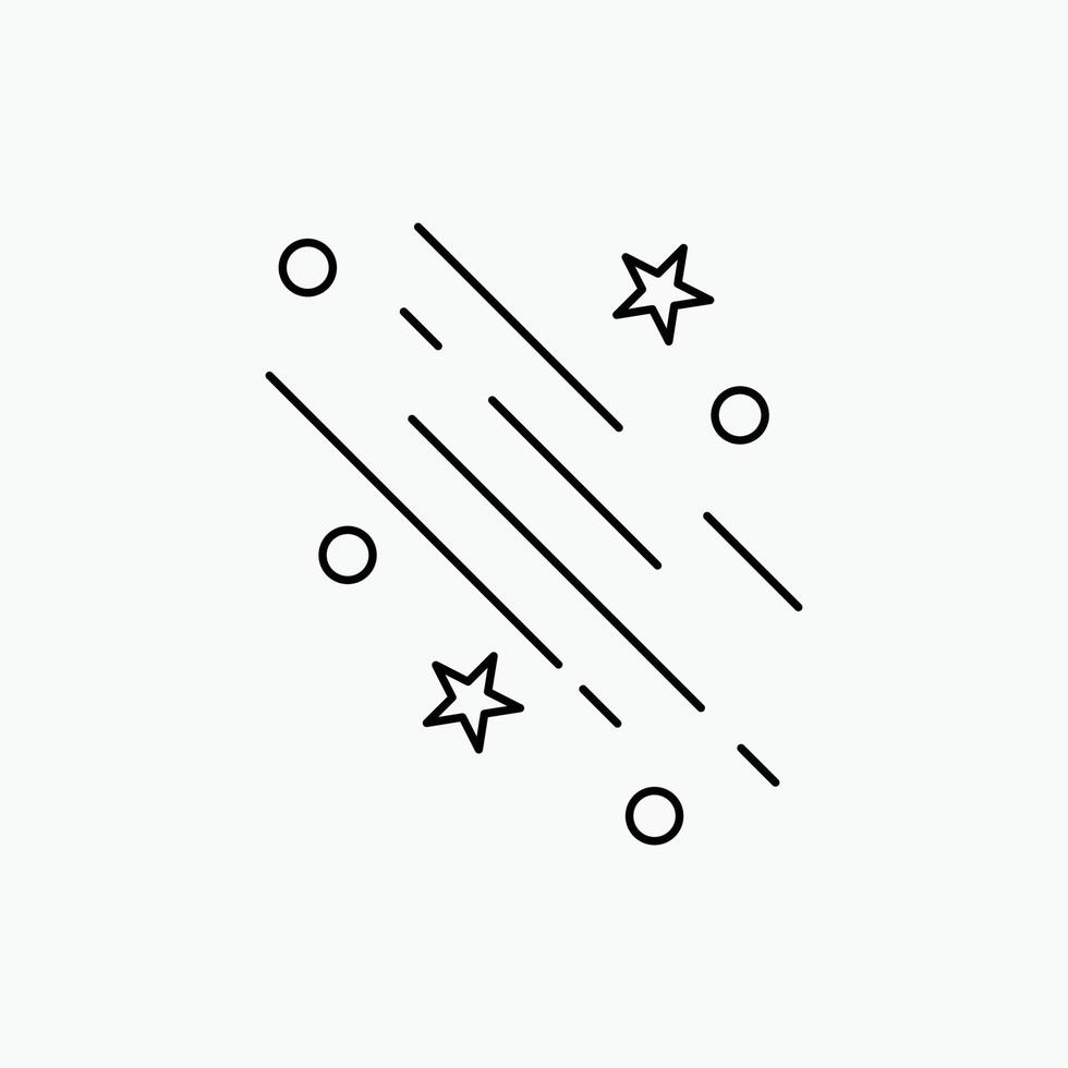 star. shooting star. falling. space. stars Line Icon. Vector isolated illustration