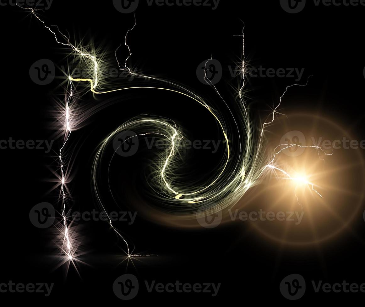 Digital Rendering Energetic Lights Background photo