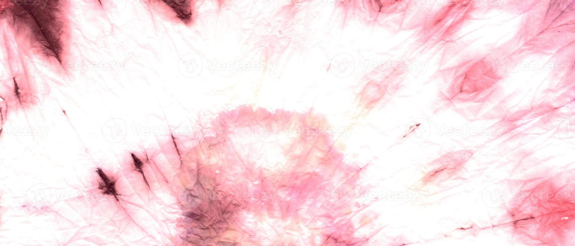 Rose Bleach Dye. Ink Boho Fun Illustration. photo