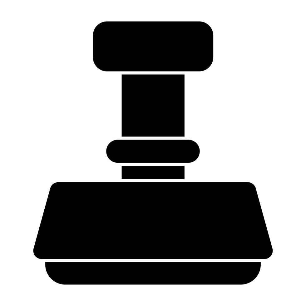 An flat design, icon of stamp vector