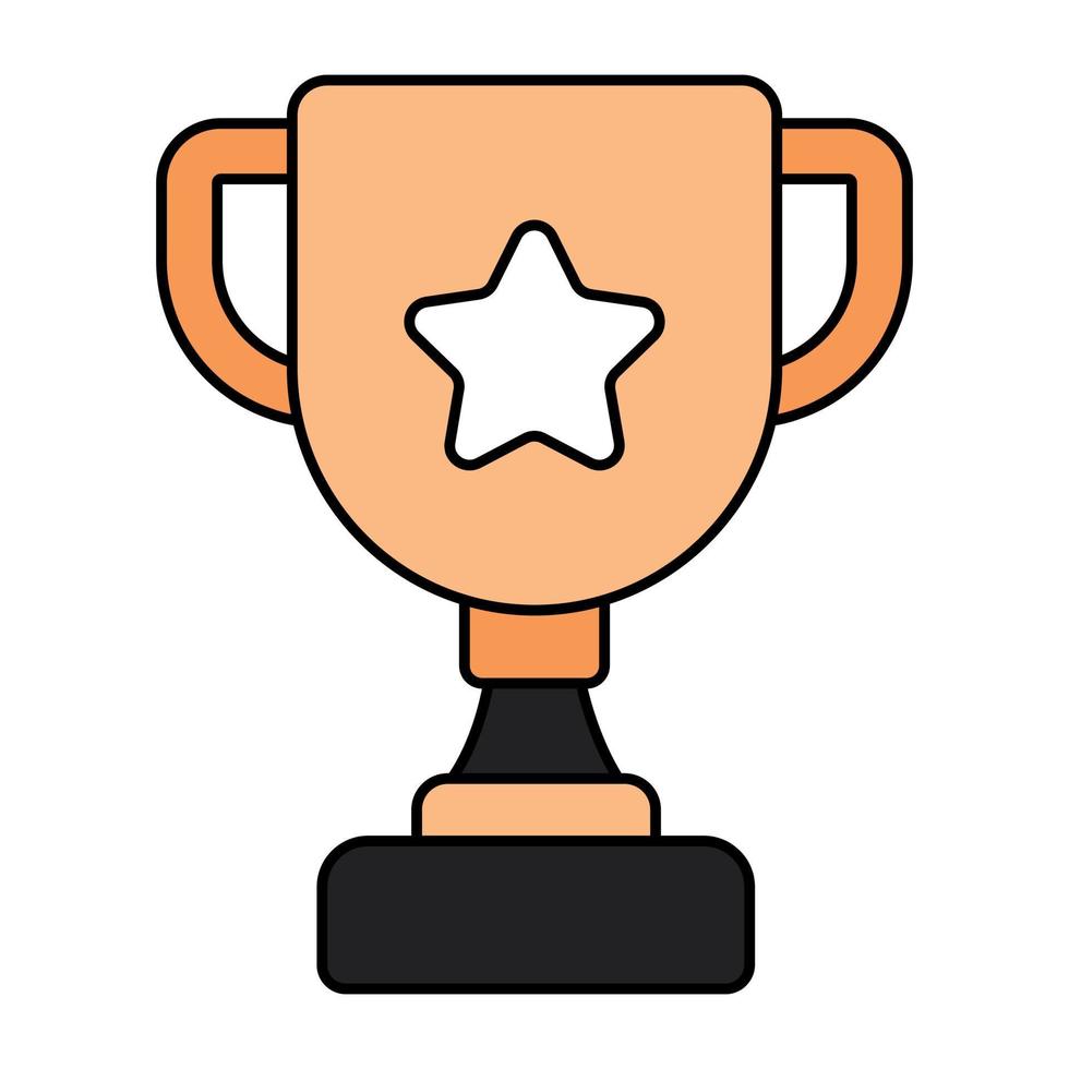 Premium download icon of star trophy vector