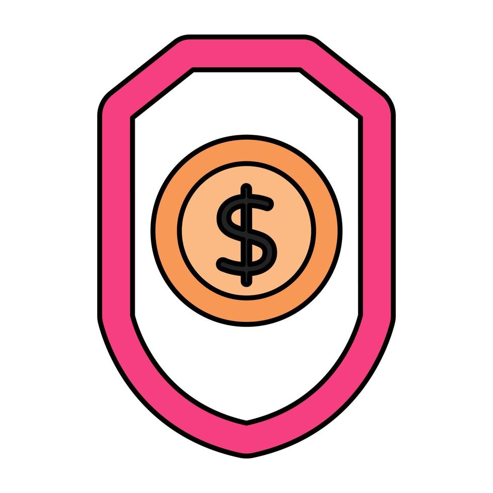 A perfect design icon of financial security vector