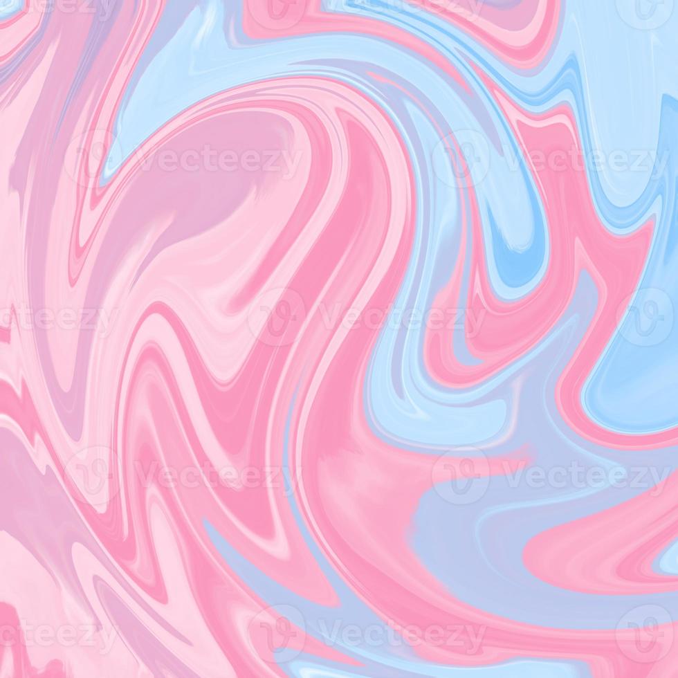 Abstract colorful liquid background in blue and pink shades. photo