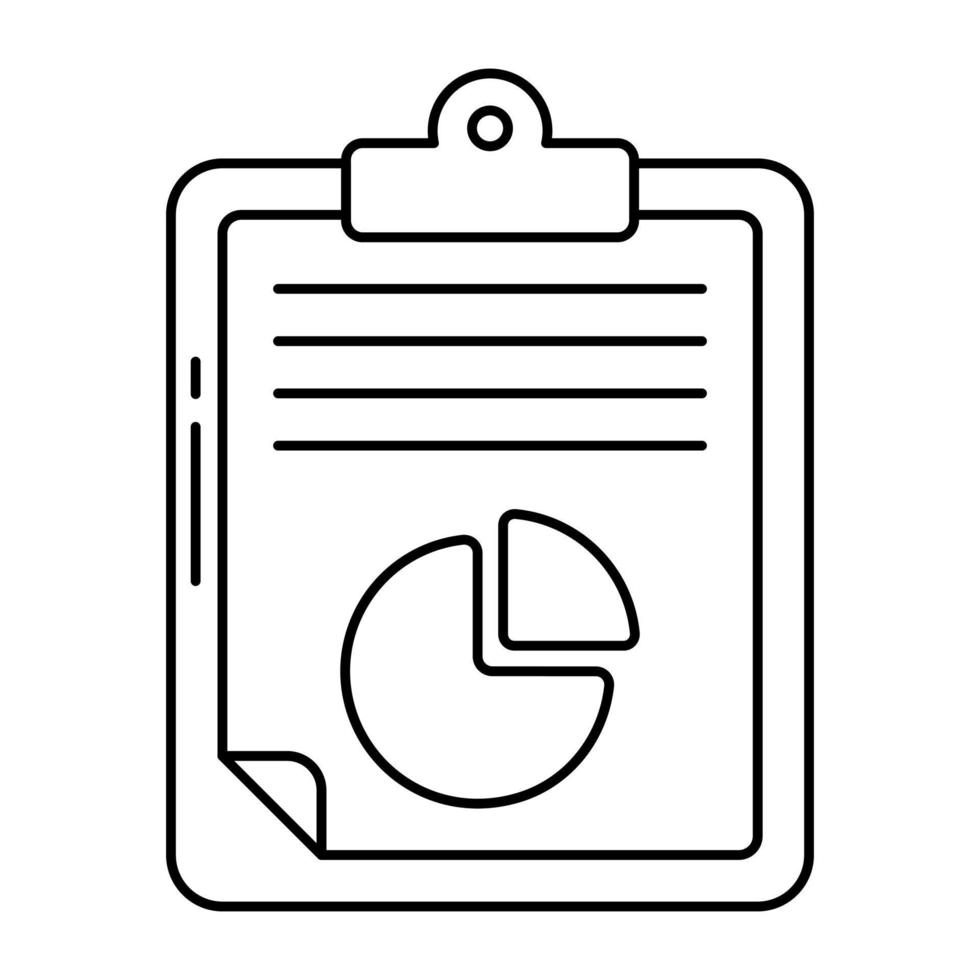 An icon design of business report vector