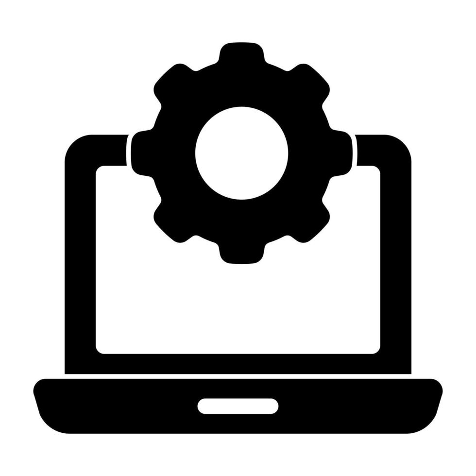 An icon design of system setting vector