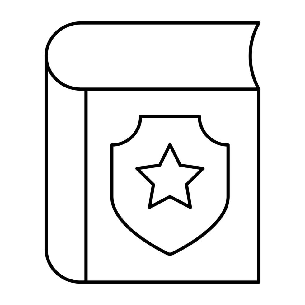 An icon design of law book vector