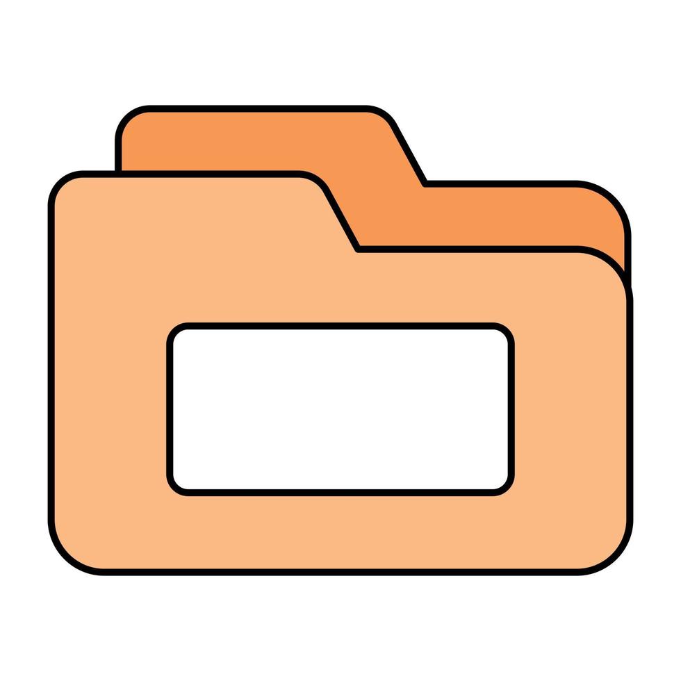 icono de diseño editable de carpeta vector