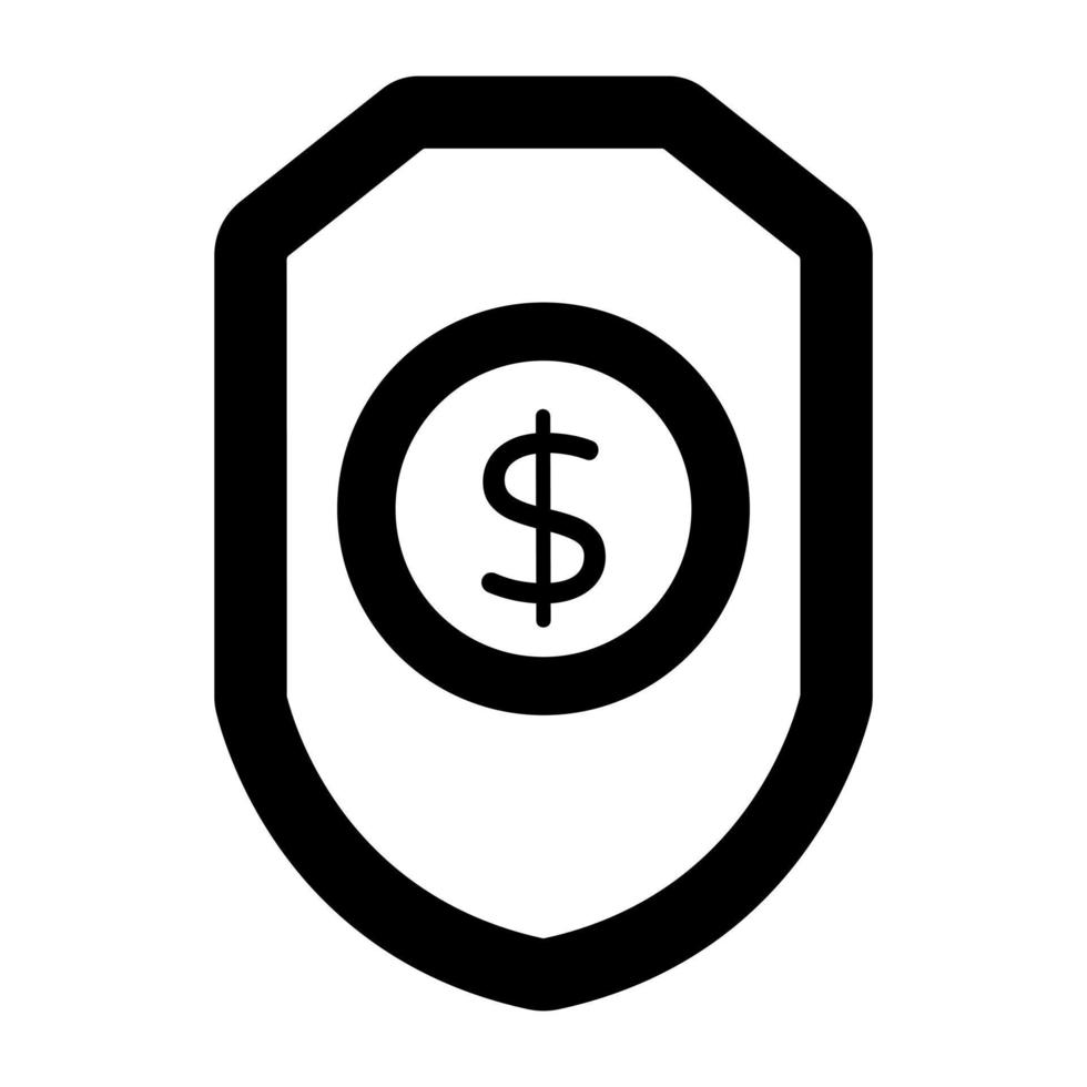 A perfect design icon of financial security vector