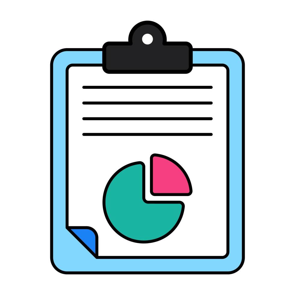An icon design of business report vector