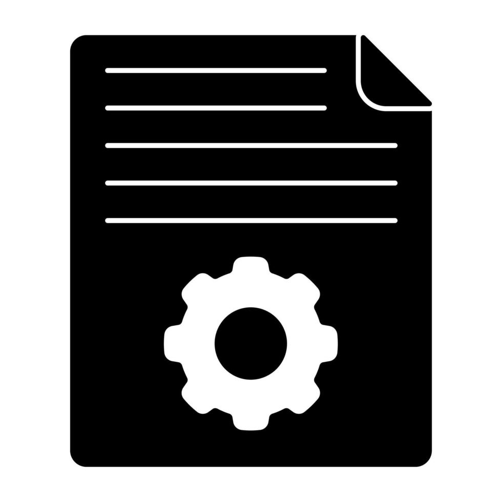 Perfect design icon of file setting vector