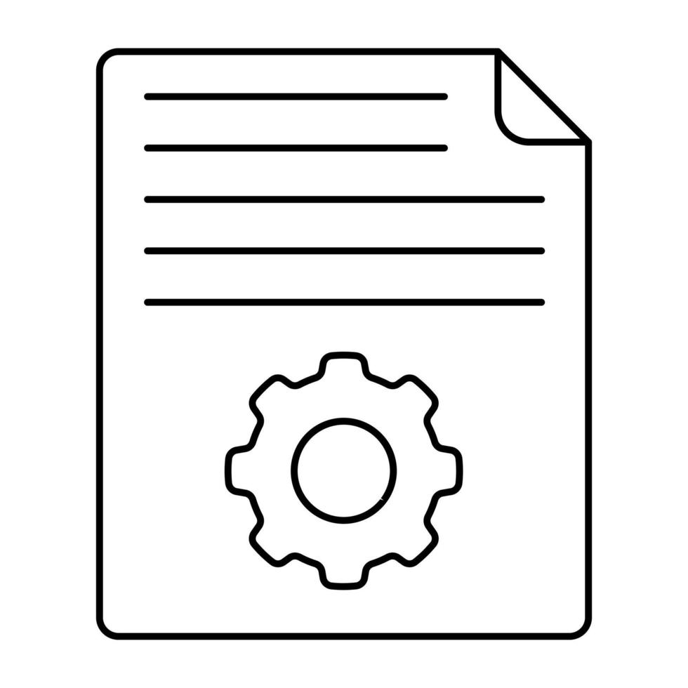 Perfect design icon of file setting vector