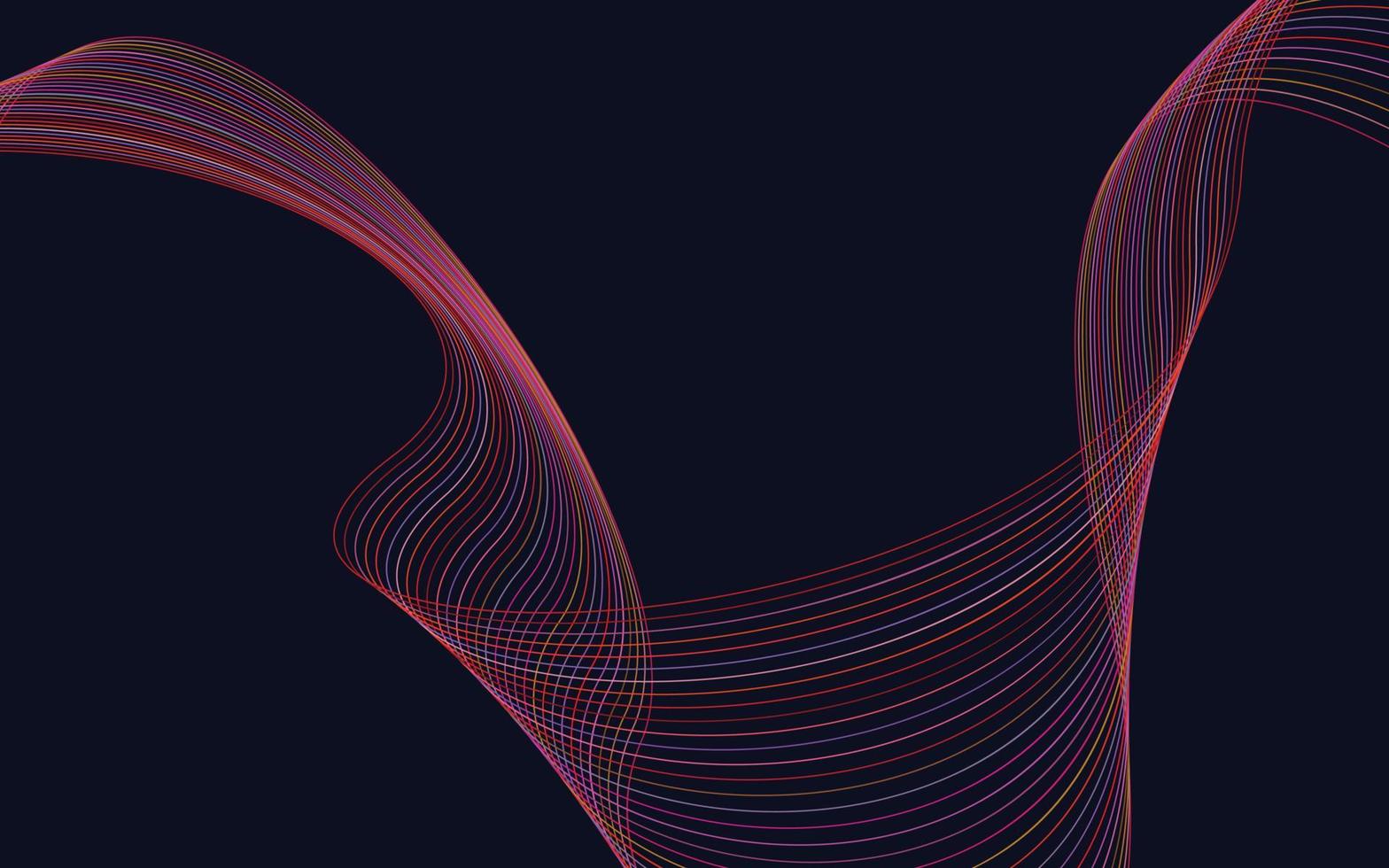 Stylish Red wavy lines abstract background design vector