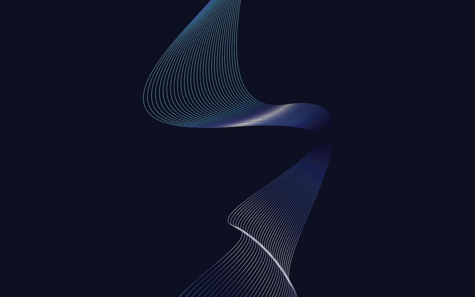 Wave of the Blue Gradient colored lines. High resolution vector