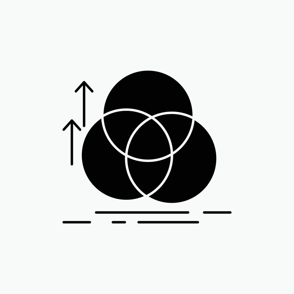 balance. circle. alignment. measurement. geometry Glyph Icon. Vector isolated illustration