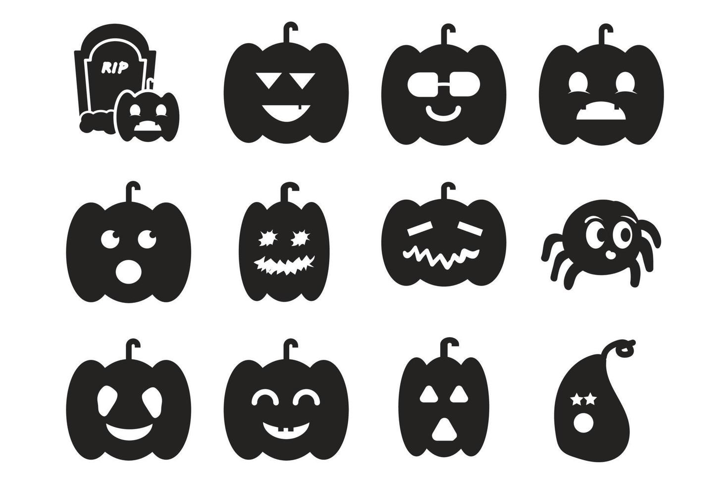 Cute pumpkin vector illustration. designs that are suitable for banner elements, websites, apps.