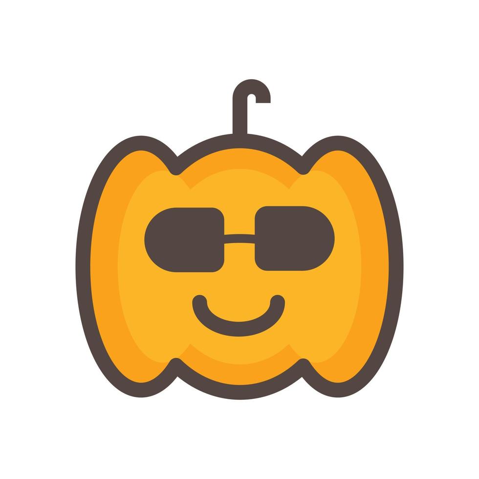 Cute pumpkin vector illustration. designs that are suitable for banner elements, websites, apps.