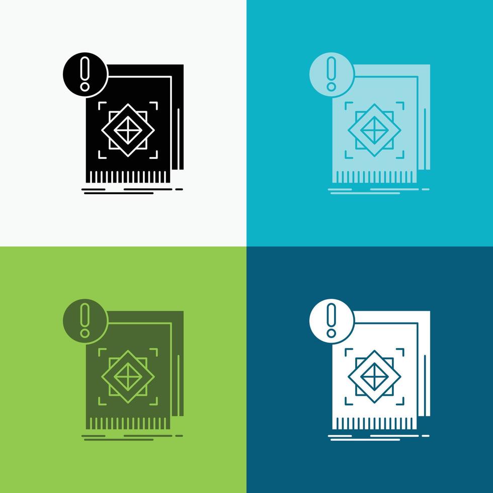 structure. standard. infrastructure. information. alert Icon Over Various Background. glyph style design. designed for web and app. Eps 10 vector illustration