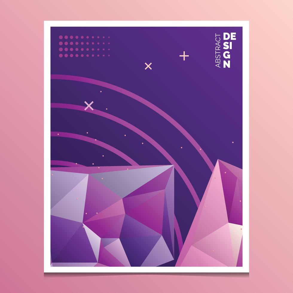 Flyer. Brochure Design Templates. Geometric Triangular Abstract Modern Backgrounds. Mobile Technologies. Applications and Online Services Infographic Concept vector