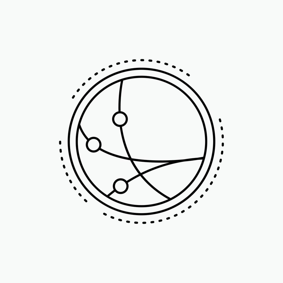 worldwide. communication. connection. internet. network Line Icon. Vector isolated illustration