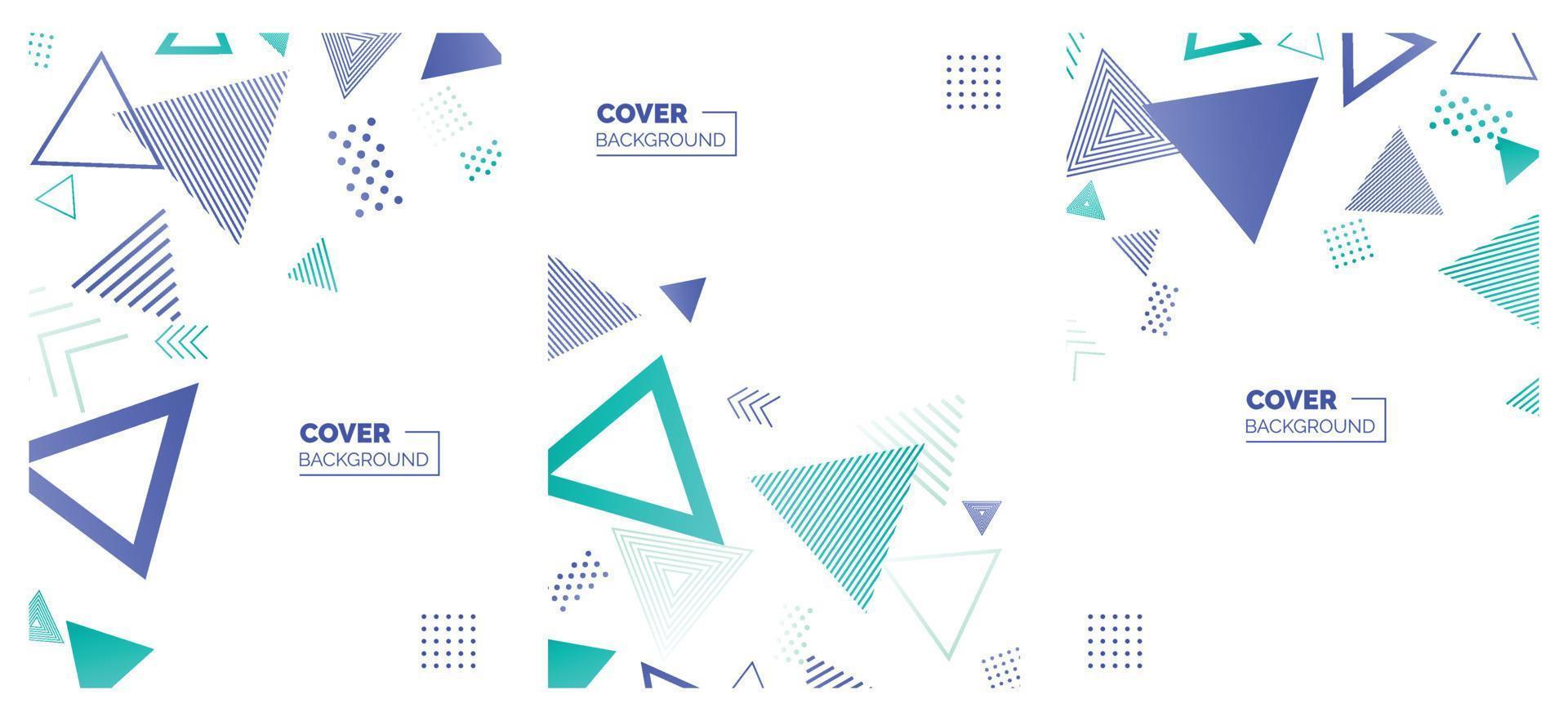 Covers templates set with bauhaus. memphis and hipster style graphic geometric elements. Applicable for placards. brochures. posters. covers and banners. Vector illustrations