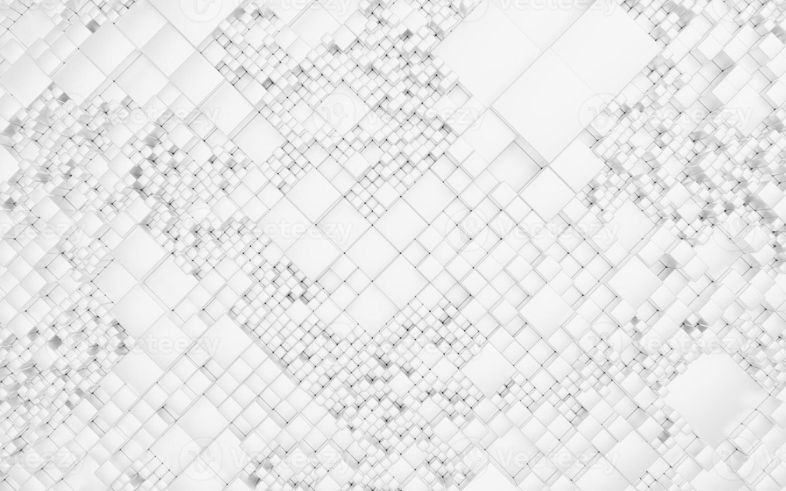 3D rendering Cube abstract technology background with colored bright lighting under the cube. futuristic wallpaper. photo