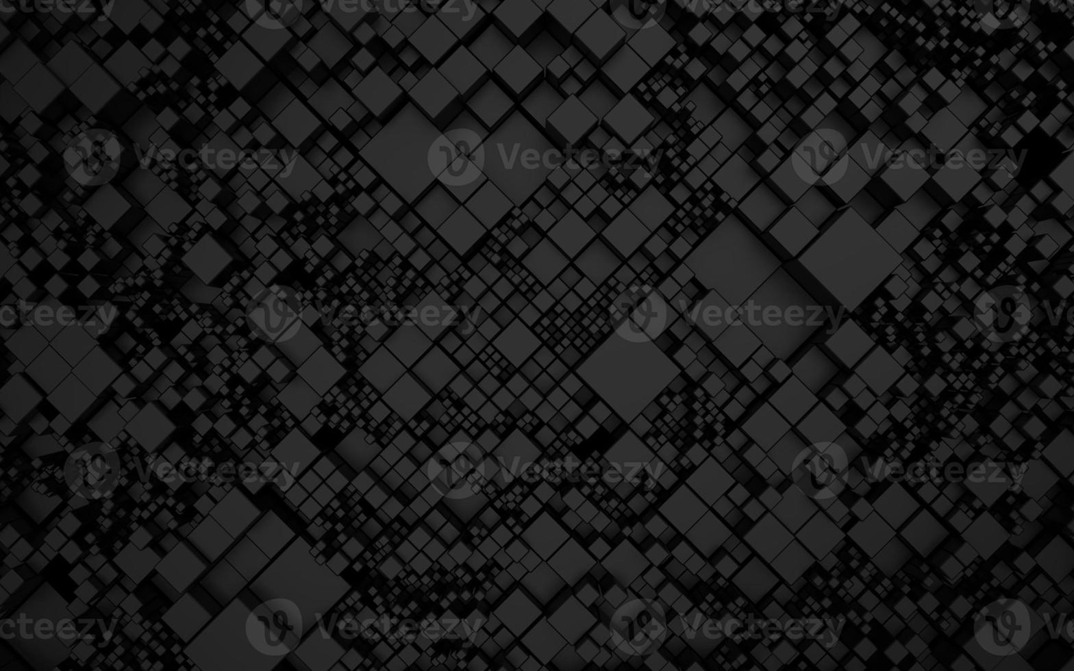3D rendering Cube abstract technology background with colored bright lighting under the cube. futuristic wallpaper. photo