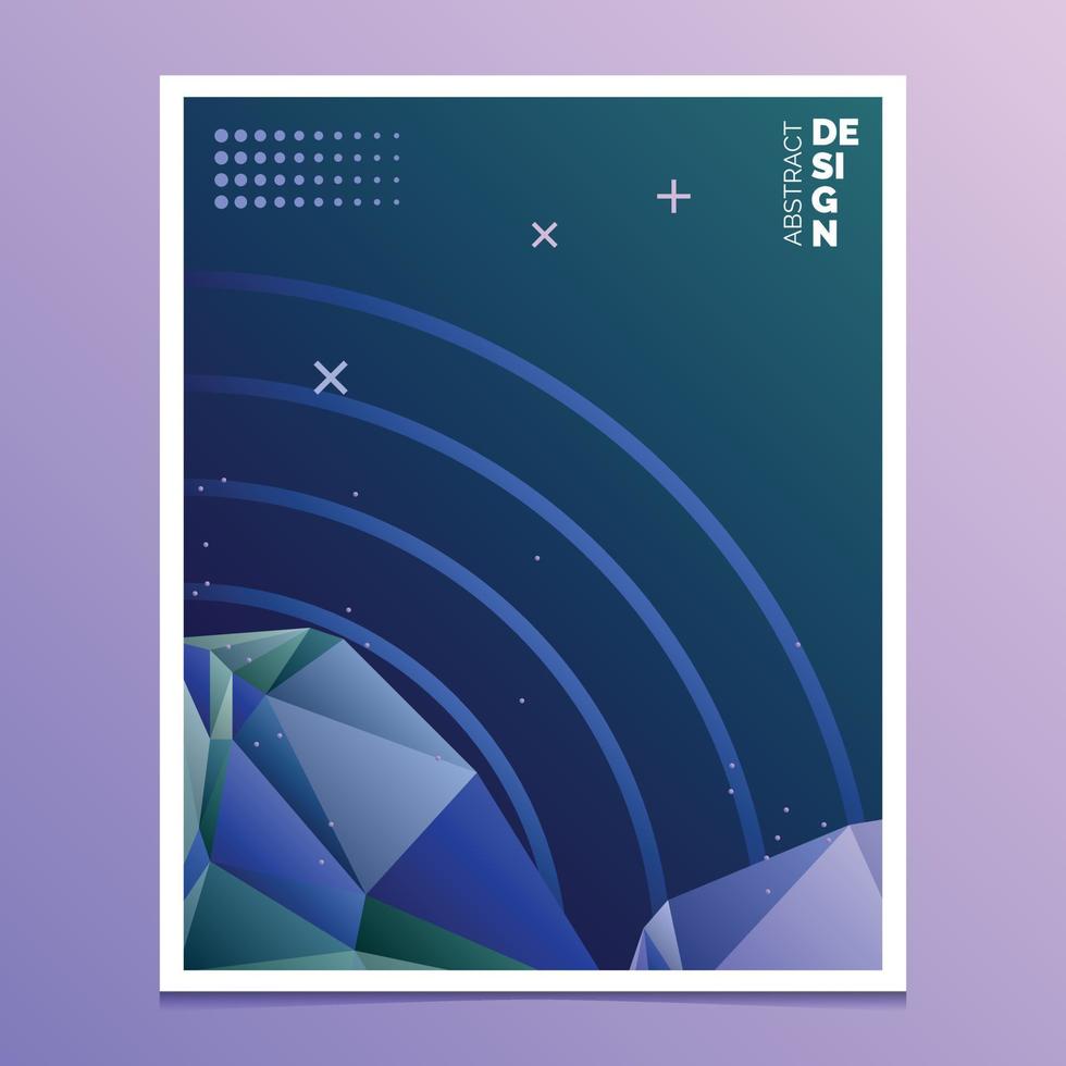 Flyer. Brochure Design Templates. Geometric Triangular Abstract Modern Backgrounds. Mobile Technologies. Applications and Online Services Infographic Concept vector