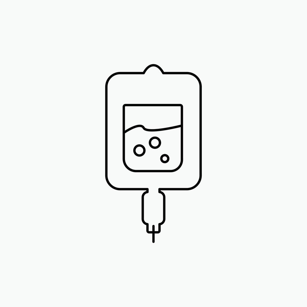 blood. test. sugar test. samples Line Icon. Vector isolated illustration