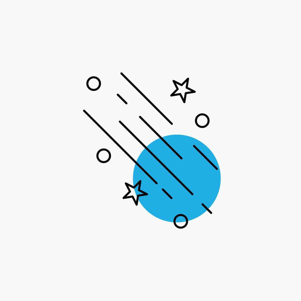 star. shooting star. falling. space. stars Line Icon vector